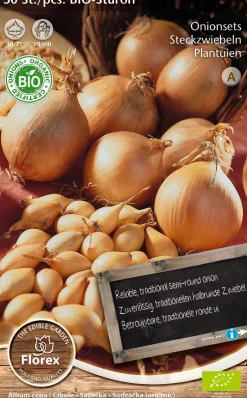 Intratuin Florex Bio Steckzwiebeln (Allium 'Sturon') Samen 50 St.| Gemüsesamen|Saatgut
