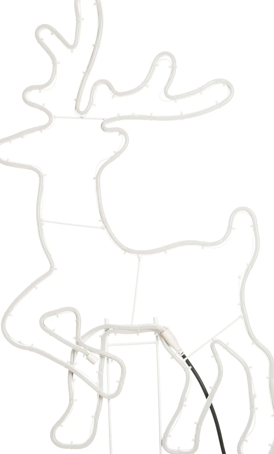 Intratuin Gartenstecker Rentier mit LED Beleuchtung 50 x 2 x 88 cm warmweiß| Weihnachtsfiguren (Außen)