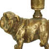 Intratuin HD Collection Kerzenständer Hund gold 12 x 6,5 x 11,2 cm| Kerzenständer