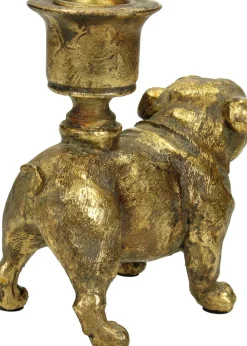 Intratuin HD Collection Kerzenständer Hund gold 12 x 6,5 x 11,2 cm| Kerzenständer