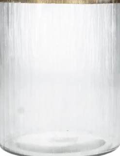 Intratuin HD Collection Teelichthalter Art transparent D 12,5 H 15 cm| Teelichthalter