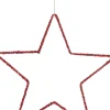 Intratuin House of Seasons kerstfiguur Stern rot D 40 H 0,50 cm| Weihnachtsdeko Zum Aufhängen|Weihnachtssterne
