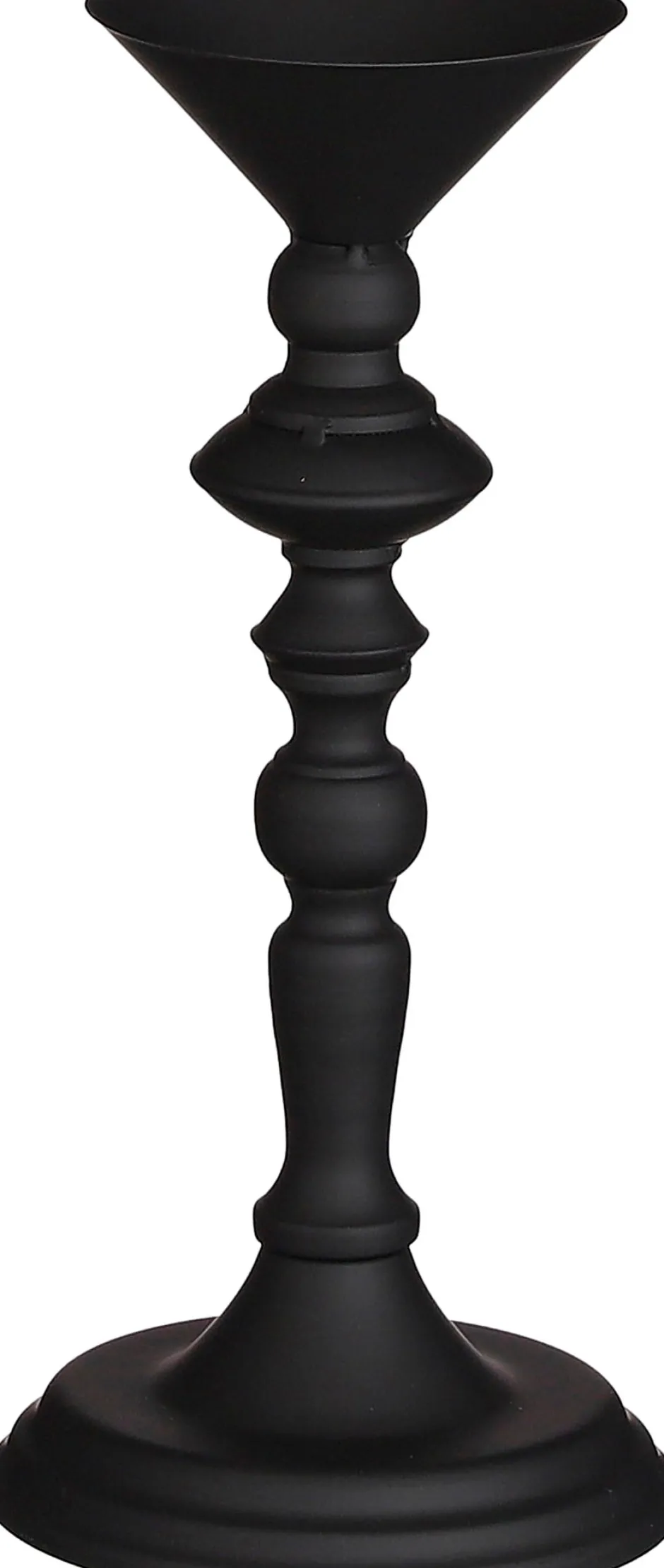 Intratuin House of Seasons Kerzenständer schwarz D 13,5 H 31 cm| Kerzenständer