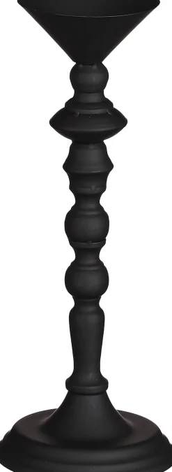 Intratuin House of Seasons Kerzenständer schwarz D 13,5 H 37,5 cm| Kerzenständer