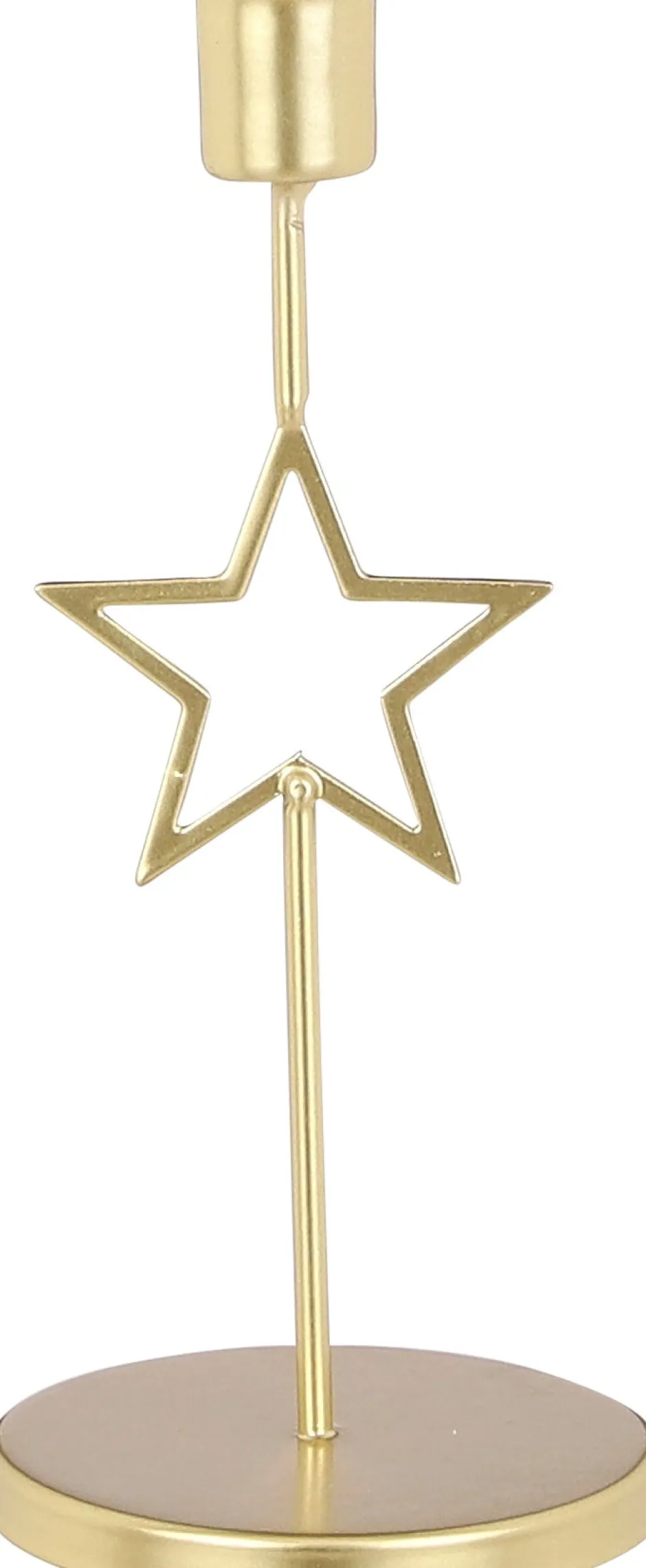 Intratuin House of Seasons Kerzenständer Stern gold 21 x 9 x 9 cm| Kerzenständer