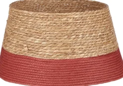 Intratuin House of Seasons Korb für Weihnachtsbaum rot / braun D 50 H 26 cm| Weihnachtsbaumdecken & -Körbe