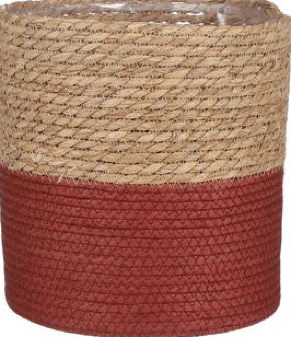 Intratuin House of Seasons Pflanzkorb Rachel rot D 19 cm H 19 cm| Pflanzkörbe|Pflanzkörbe