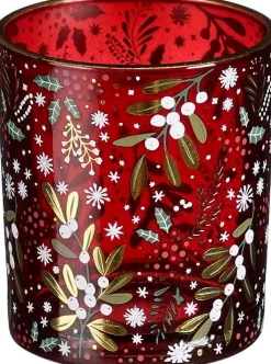 Intratuin House of Seasons Teelichthalter Storm rot D 7 H 8 cm| Teelichthalter