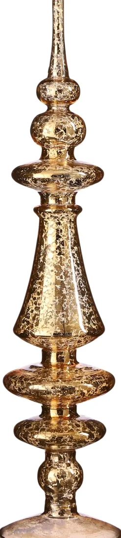 Intratuin House of Seasons Tischdekoration Weihnachten gold D 9 H 36 cm| Weihnachtsfiguren & -Objekte