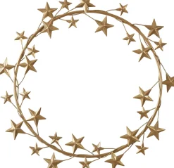 Intratuin House of Seasons Wanddekoration Stern gold D 57 H 3 cm| Weihnachtssterne|Weihnachtskränze