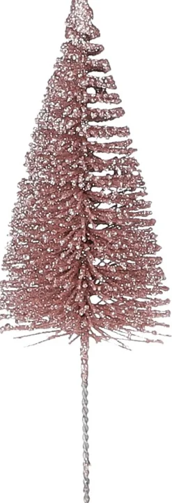 Intratuin House of Seasons Weihnachtsstecker Weihnachtsbaum hellrosa D 5 H 16 cm 10 St.| Weihnachts- & Adventsdeko