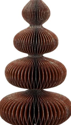 Intratuin House of Seasons Weihnachtsdeko Baum Rocco braun / silber D 18 H 30 cm| Weihnachtsfiguren & -Objekte