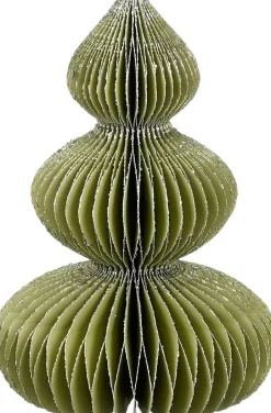 Intratuin House of Seasons Weihnachtsdeko Baum Rocco grün / silber D 13 H 30 cm| Weihnachtsfiguren & -Objekte