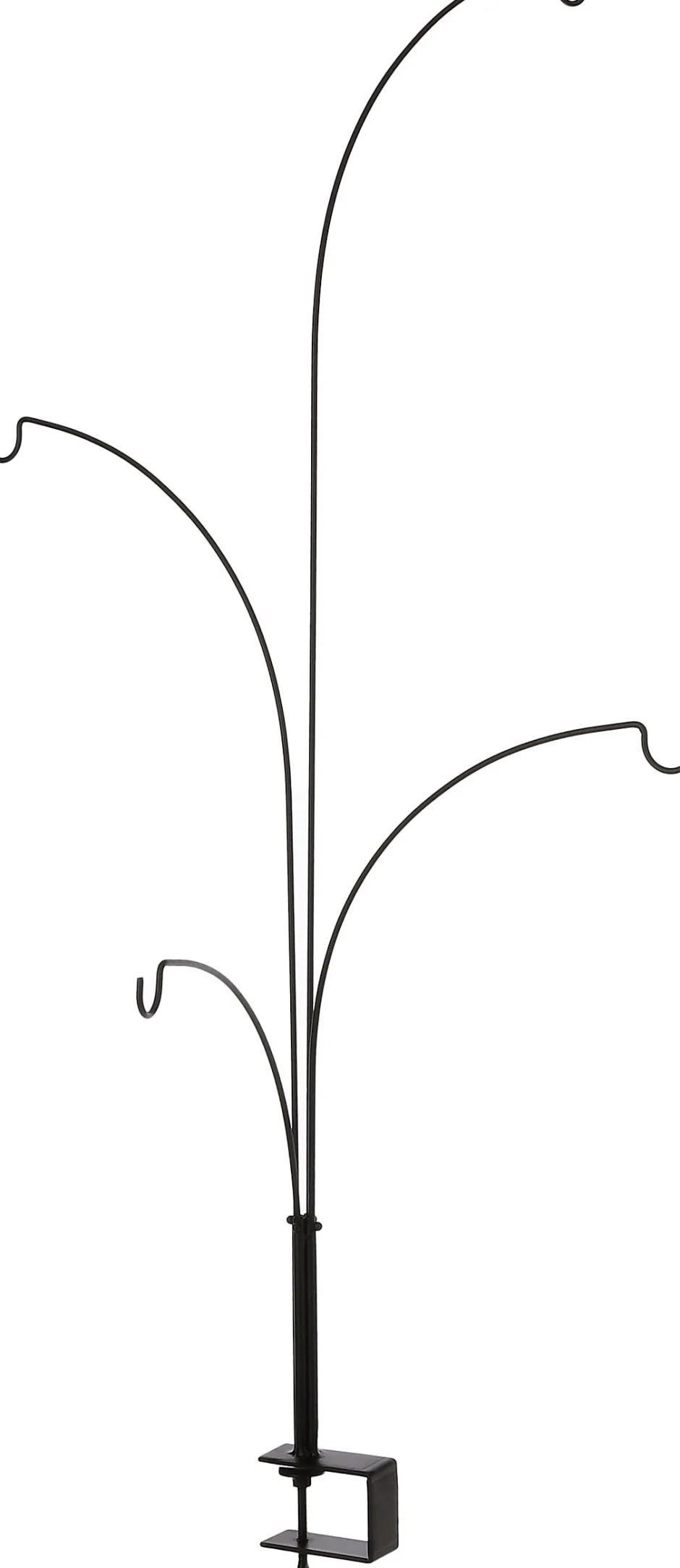 Intratuin House of Seasons Weihnachtsdeko Tischklemme schwarz 4 Haken 46 x 5 x 84 cm| Weihnachtskugelständer