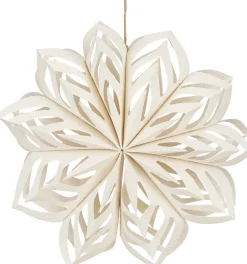 Intratuin House of Seasons Weihnachtsdeko Blume weiß D 30 H 7 cm| Weihnachtsdeko Zum Aufhängen