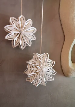 Intratuin House of Seasons Weihnachtsdeko Blume weiß D 30 H 7 cm| Weihnachtsdeko Zum Aufhängen