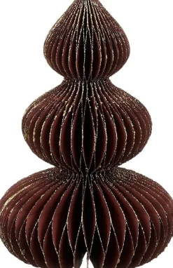 Intratuin House of Seasons Weihnachtsdeko Baum Rocco rot / gold D 12 H 20 cm| Weihnachtsfiguren & -Objekte