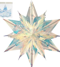 Intratuin House of Seasons Weihnachtsstern Riku 90 x 80 x 34 cm| Weihnachtsdeko Zum Aufhängen|Weihnachtssterne