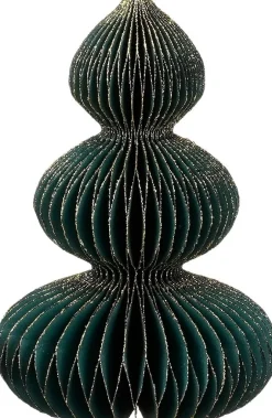 Intratuin House of Seasons Weihnachtsdeko Baum Rocco grün / gold D 12 H 20 cm| Weihnachtsfiguren & -Objekte