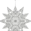 Intratuin House of Seasons Weihnachtsbaumschmuck Schneeflocke silber D 49 cm| Weihnachtsdeko Zum Aufhängen