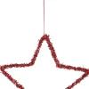 Intratuin House of Seasons Weihnachtsanhänger Stern rot D 15 cm| Weihnachtsdeko Zum Aufhängen|Weihnachtssterne