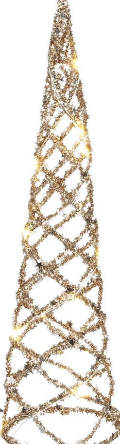 Intratuin House of Seasons Weihnachtsdeko Kegel 15 LEDs D 14 H 50 cm| Weihnachtsfiguren & -Objekte