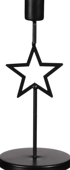 Intratuin House of Seasons Kerzenständer schwarz D 9 H 21 cm| Kerzenständer