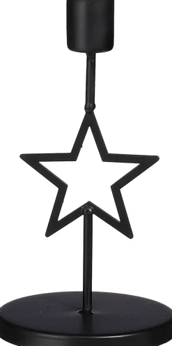 Intratuin House of Seasons Kerzenständer schwarz D 9 H 17 cm| Kerzenständer