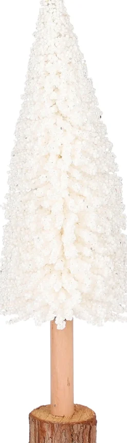 Intratuin House of Seasons Weihnachtsdeko Baum Bella weiß D 11 H 40 cm| Weihnachtsfiguren & -Objekte