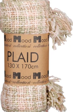 Intratuin In the Mood Collection Decke Italy grün/rosa 170 x 130 cm| Decken & Plaids