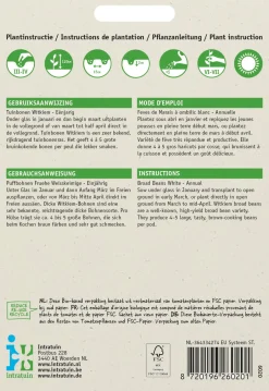 Intratuin Ackerbohne (Vicia faba 'Witkiem') Samen| Gemüsesamen|Saatgut