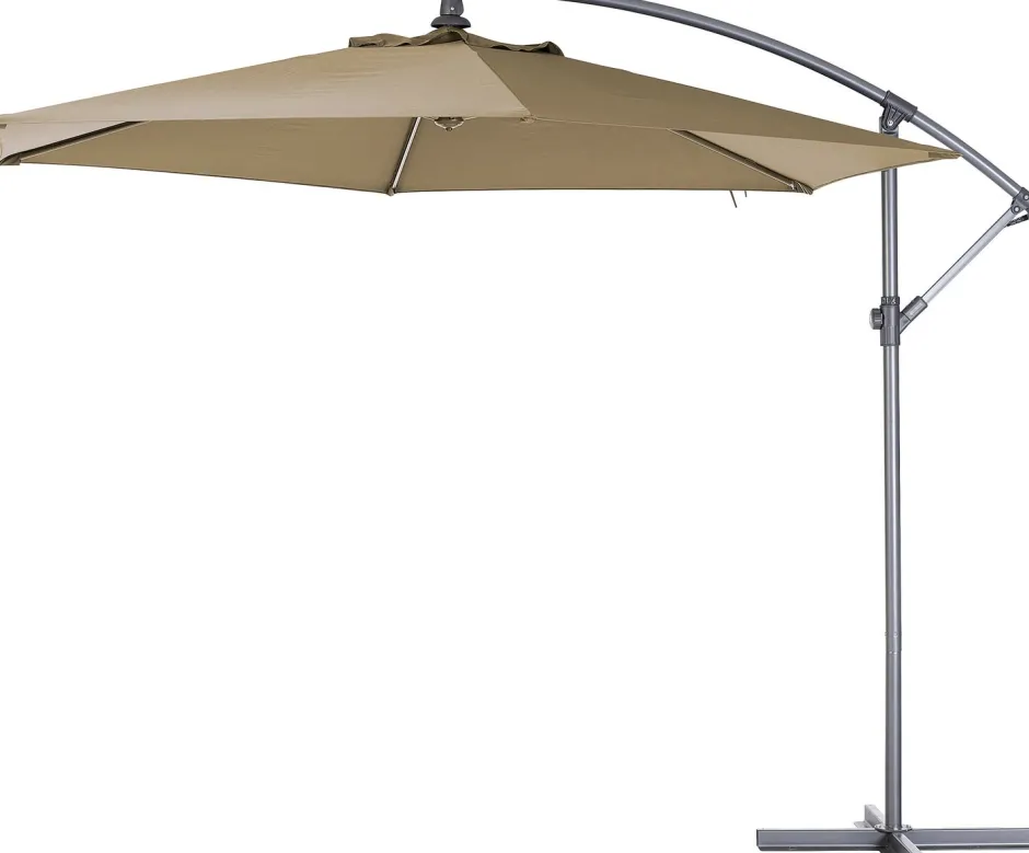 Intratuin Ampelschirm Milano taupe 80+UV D 300 cm| Sonnenschirme