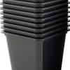 Intratuin Anzuchttöpfe viereckig schwarz D 9 cm 9 St.| Anzuchttöpfe