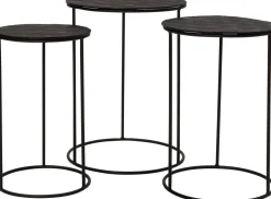 Intratuin Beistelltisch Milou schwarz D 40 H 54 cm| Beistelltische|Beistelltische