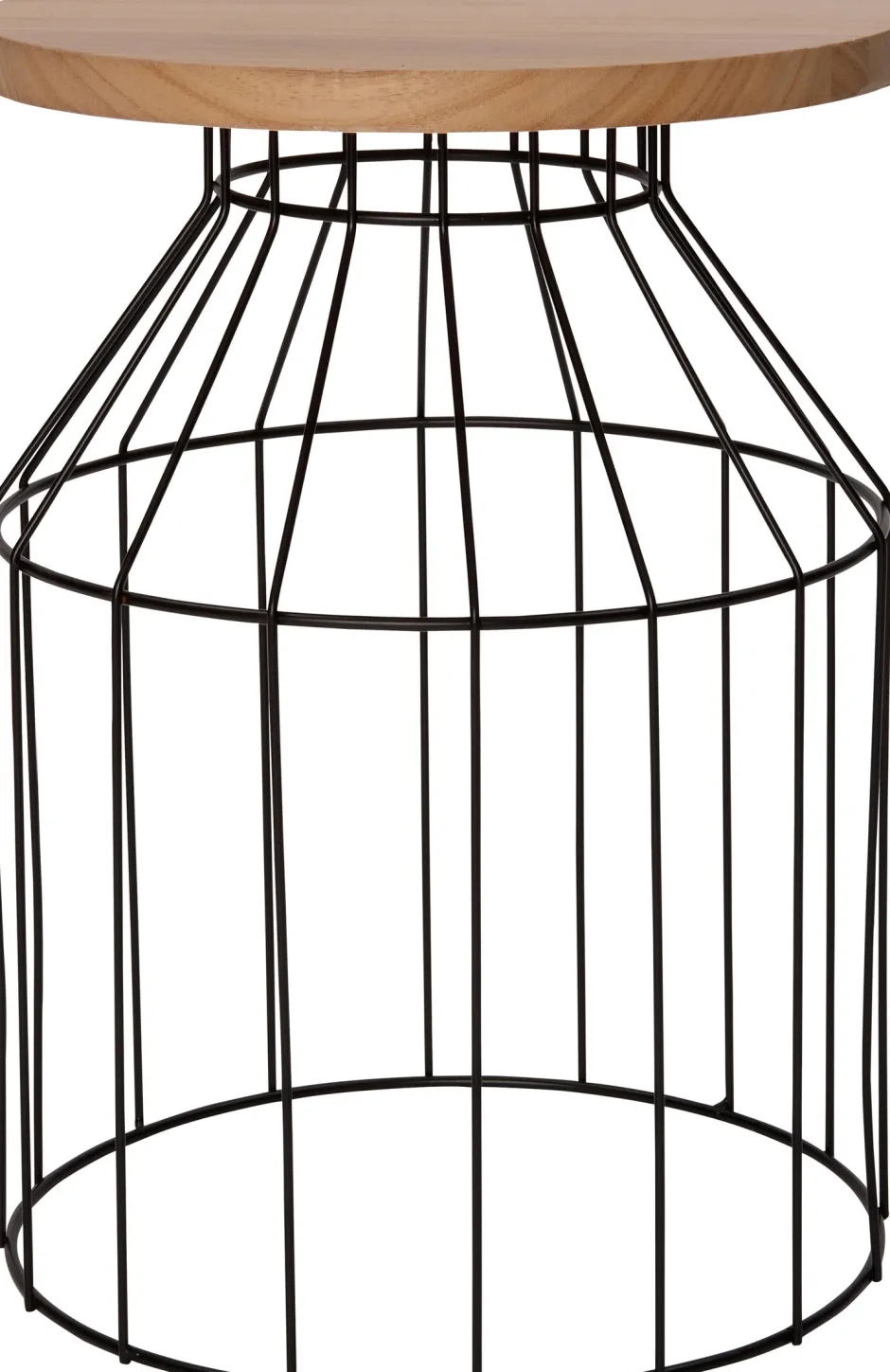 Intratuin Beistelltisch Orion schwarz / natur D 30 H 42 cm| Beistelltische|Beistelltische