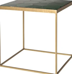 Intratuin Beistelltisch Silka grün / gold 45 x 40 x 45 cm| Beistelltische|Beistelltische