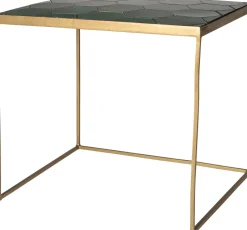 Intratuin Beistelltisch Silka grün / gold 56 x 46 x 50 cm| Beistelltische|Beistelltische