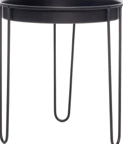 Intratuin Beistelltisch Tray schwarz D 32 cm H 34 cm| Beistelltische|Beistelltische