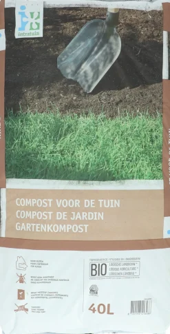 Intratuin Bio Gartenkompost torffrei 40 l| Pflanzerde & Substrat|Komposterde