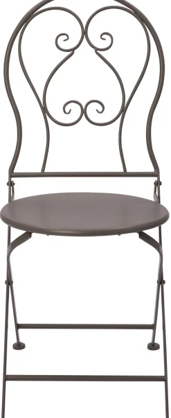 Intratuin Bistrostuhl Jules grau 38 x 49 x 90 cm| Gartenstühle