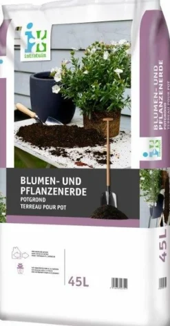 Intratuin Blumen- und Pflanzenerde 45 l| Pflanzerde & Substrat|Gartenerde