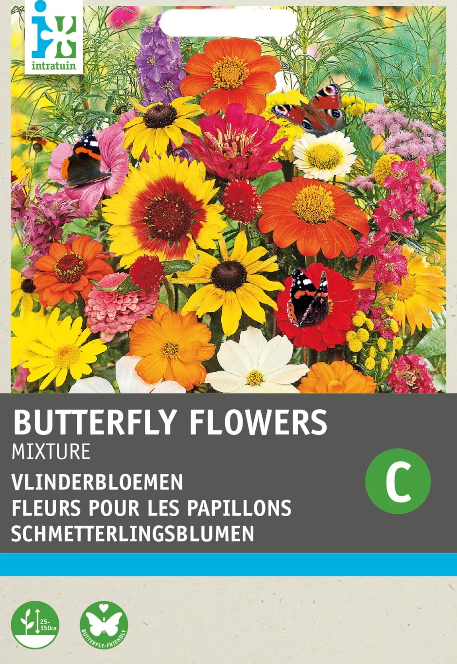 Intratuin Blumensamen-Mischung für Schmetterlinge| Saatgut|Blühende Pflanzen