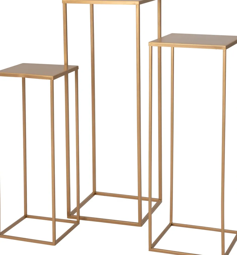 Intratuin Blumenständer Guido kupfer 22 x 22 x 60 cm| Pflanztische & -Regale