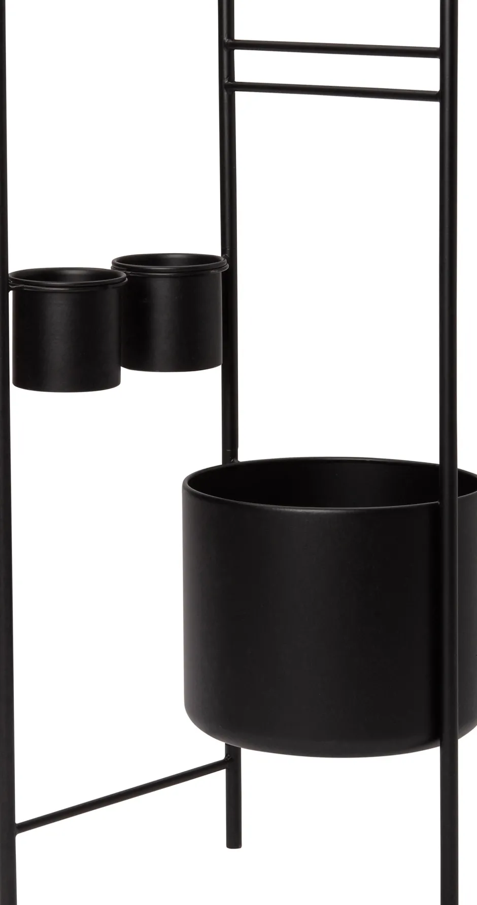 Intratuin Blumenständer Nena schwarz D 28 H 85 cm| Pflanztische & -Regale|Blumentöpfe