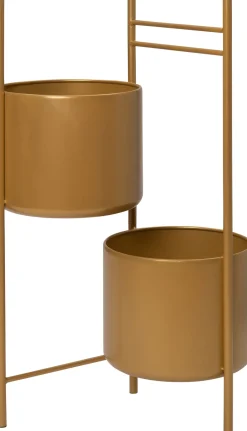 Intratuin Blumenständer Nena gold D 28 H 80 cm| Pflanztische & -Regale|Blumentöpfe & Pflanzgefäße