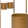 Intratuin Blumenständer Nena gold D 28 H 85 cm| Pflanztische & -Regale|Blumentöpfe & Pflanzgefäße