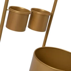 Intratuin Blumenständer Nena gold D 28 H 85 cm| Pflanztische & -Regale|Blumentöpfe & Pflanzgefäße