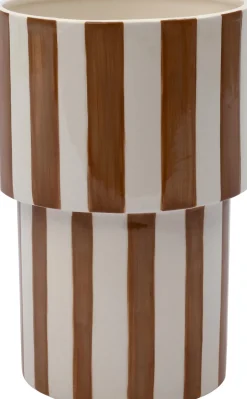 Intratuin Blumentopf Amel braun / weiß D 18 H 27 cm| Blumentöpfe & Pflanzgefäße|Blumentöpfe