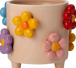 Intratuin Blumentopf auf Füßen Teddie rosa D 17,2 H 14,5 cm| Blumentöpfe & Pflanzgefäße|Blumentöpfe