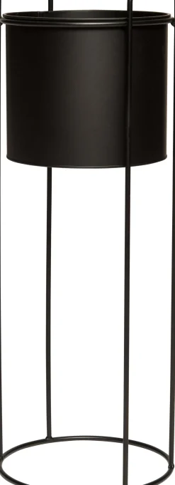 Intratuin Blumentopf auf Ständer D 23 cm H 65 cm schwarz| Blumentöpfe|Blumentöpfe & Pflanzgefäße